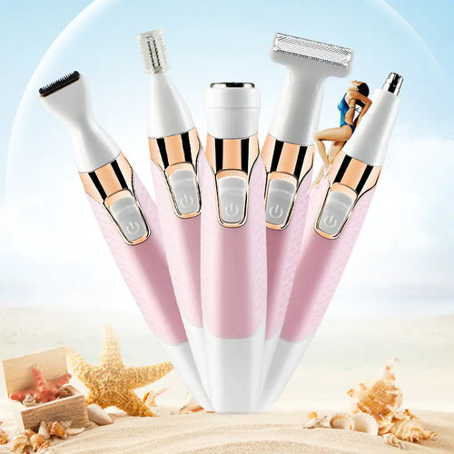 5-in-1 Rechargeable Hair Removal Device for Women