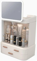 Lighted Mirror Makeup Storage Box